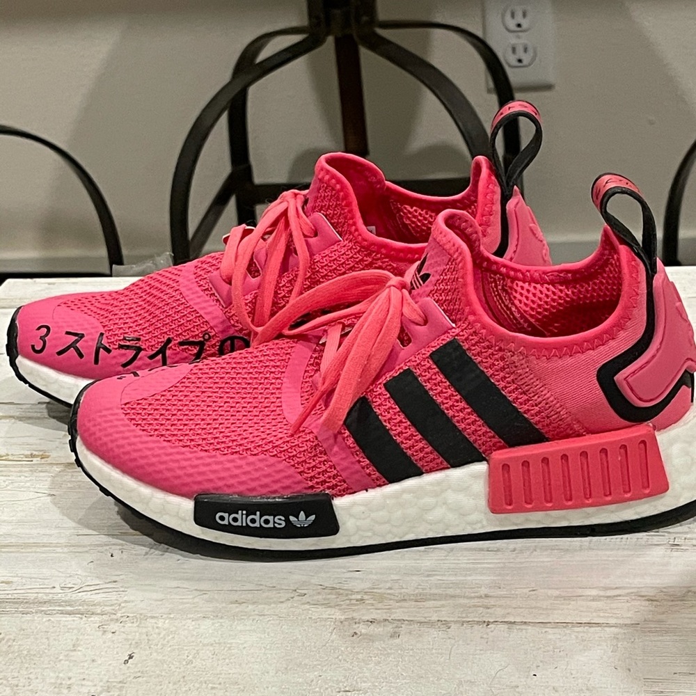 Hot pink Adidas NMDs